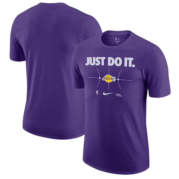 Men's Los Angeles Lakers Purple Just Do It T-Shirt