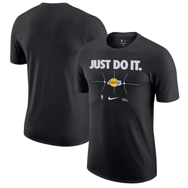 Men's Los Angeles Lakers Black Just Do It T-Shirt