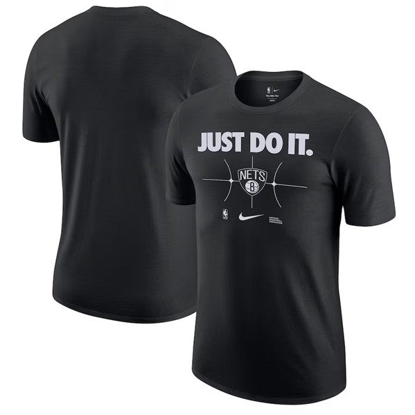 Men's Brooklyn Nets Black Just Do It T-Shirt