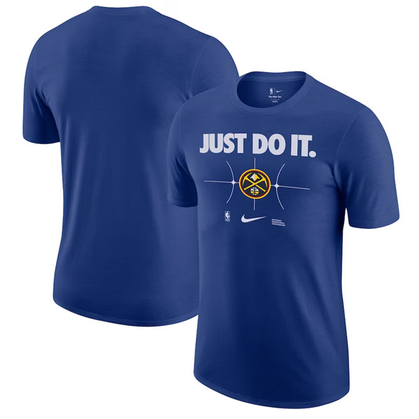 Men's Denver Nuggets Blue Just Do It T-Shirt