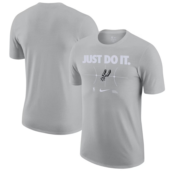 Men's San Antonio Spurs Gray Just Do It T-Shirt