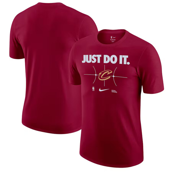 Men's Cleveland Cavaliers Wine Just Do It T-Shirt