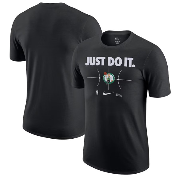 Men's Boston Celtics Black Just Do It T-Shirt