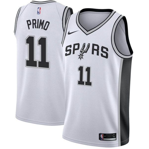 Men' San Antonio Spurs #11 Joshua Primo White Association Edition Stitched Jersey