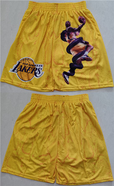 Los Angeles Lakers Gold Shorts (Run Small)