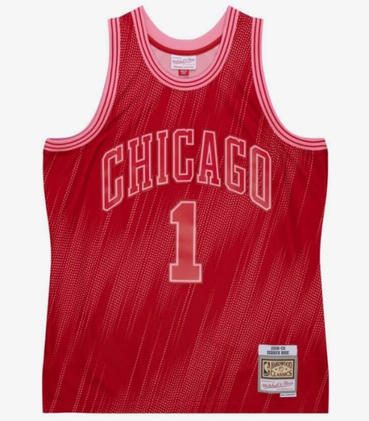 Men's Chicago Bulls #1 Derrick Rose 2008-09 Monochrome Swingman Stitched Jersey