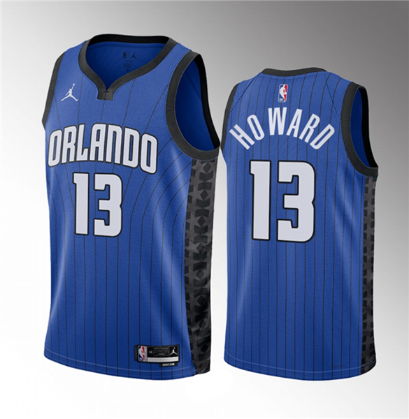 Men's Orlando Magic #13 Jett Howard Blue 2023 Draft Statement Edition Stitched Basketball Jersey