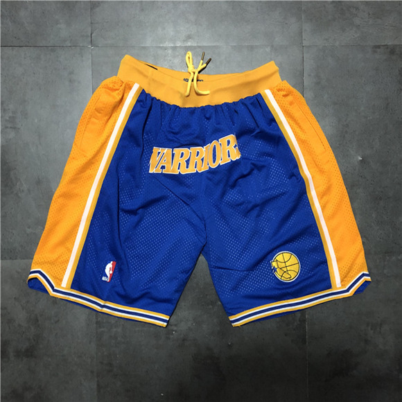 Golden State Warriors Blue NBA Shorts (Run Smaller)
