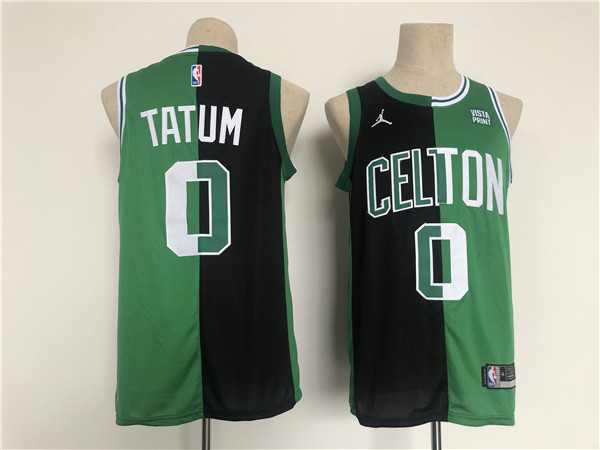 Men's Boston Celtics #0 Jayson Tatum 2022 Green/Black Stitched Jersey