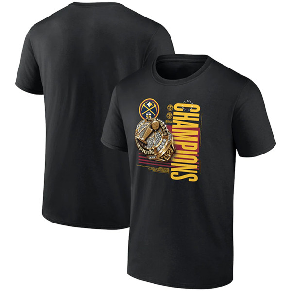 Men's Denver Nuggets Black 2023 Champions Slam Graphic T-Shirt