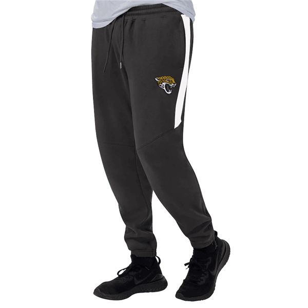 Men's Jacksonville Jaguars Starter Black/White Goal Post Fleece Pants