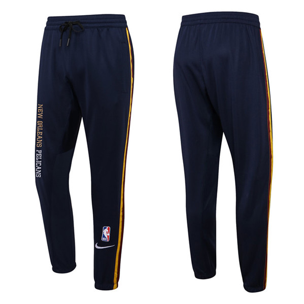Men's New Orleans Pelicans Navy Performance Showtime Basketball Pants
