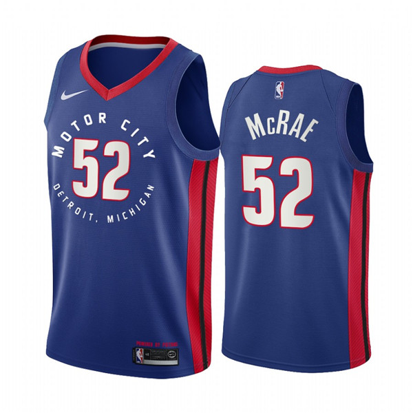 Men's Detroit Pistons #52 Jordan McRae Navy Motor City Edition 2020-21 Stitched NBA Jersey