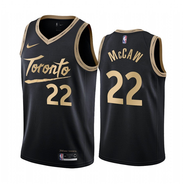 Men's Toronto Raptors #22 Patrick McCaw Black 2019 City Edition Stitched NBA Jersey