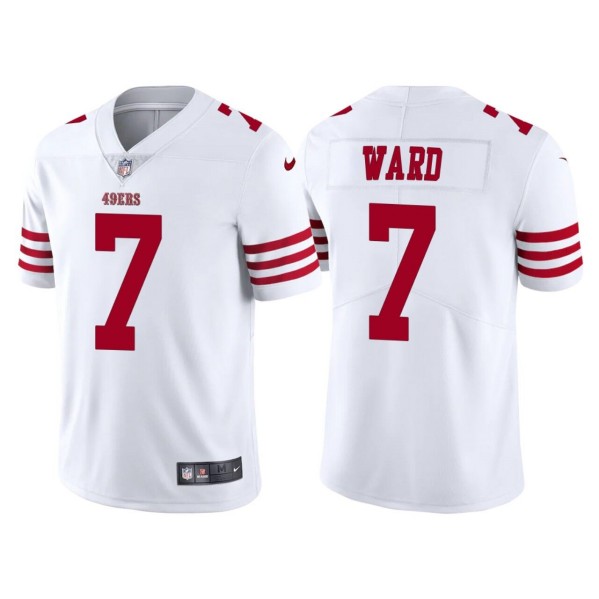 Men's San Francisco 49ers #7 Charvarius Ward White Vapor Untouchable Limited Stitched Jersey