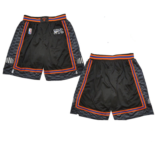 Men's New York Knicks Black Shorts (Run Small)