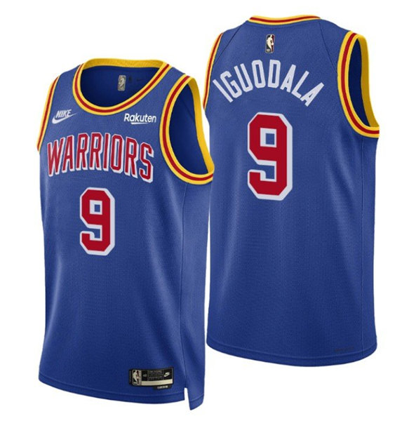 Men's Golden State Warriors #9 Andre Iguodala Royal Stitched Basketball Jersey
