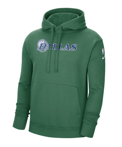 Men's Dallas Mavericks 2021 Green City Edition Pullover Hoodie