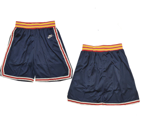 Men's Golden State Warriors Navy Shorts(Run Small)