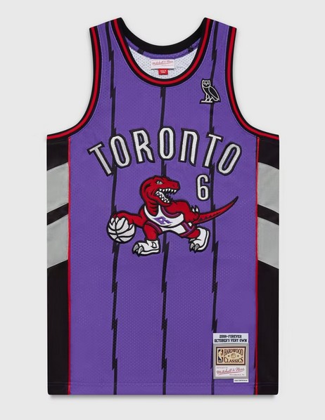 Men's Toronto Raptors M&N x OVO Swingman Stitched Jersey