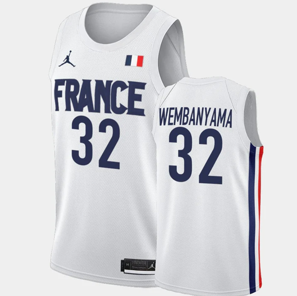 Men's San Antonio Spurs #32 Victor Wembanyama White FR Stitched Basketball Jersey