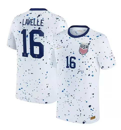 Men's United States ACTIVE PLAYER Custom White 2023 Home Jersey