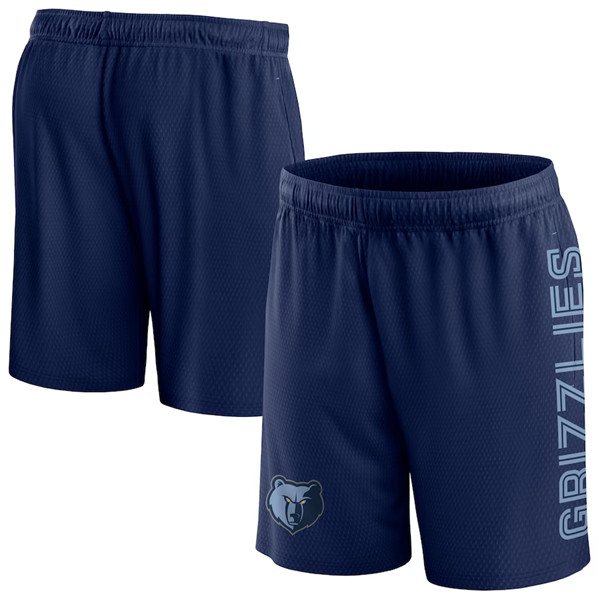 Men's Memphis Grizzlies Blue Post Up Mesh Shorts(Run Small)