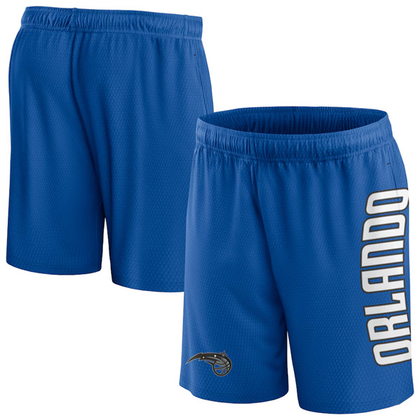 Men's Orlando Magic Blue Post Up Mesh Shorts(Run Small)