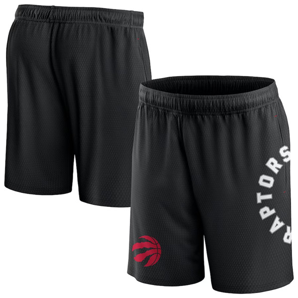 Men's Toronto Raptors Black Post Up Mesh Shorts(Run Small)