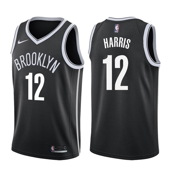 Men's Brooklyn Nets #12 Joe Harris Black Stitched NBA Jersey