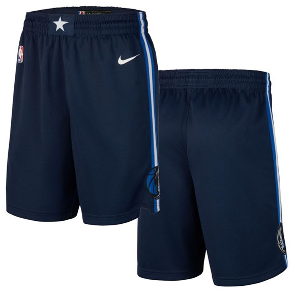 Men's Dallas Mavericks Navy Shorts (Run Smaller)