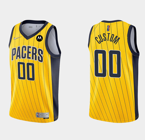 Men's Indiana Pacers ACTIVE CUSTOM Earned Edition Stitched NBA Jersey