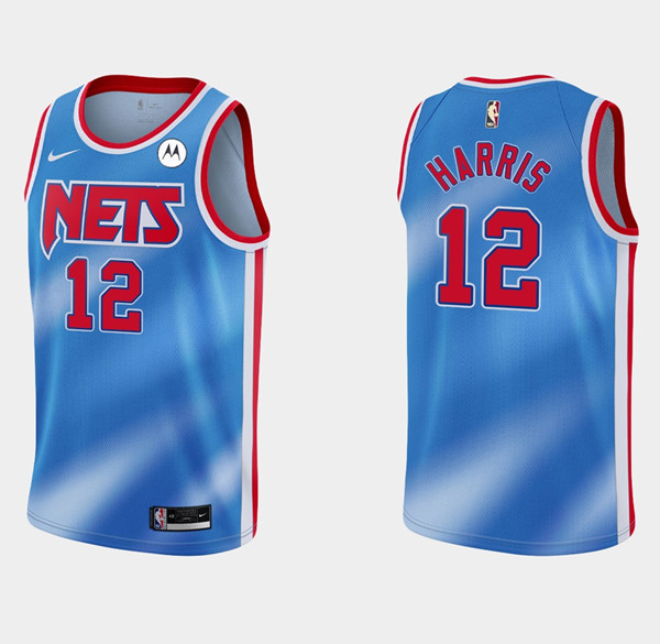 Men's Brooklyn Nets #12 Joe Harris Blue Stitched NBA Jersey