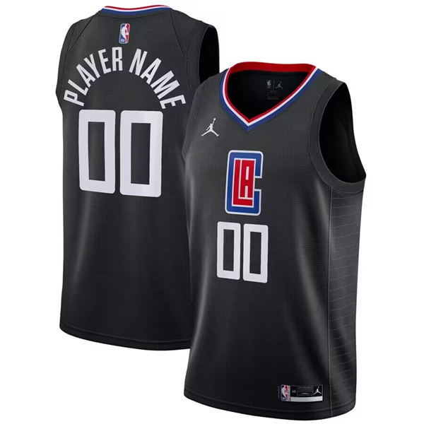 Men's Los Angeles Clippers Active Player Custom Black 2020/21 Swingman Stitched Jersey
