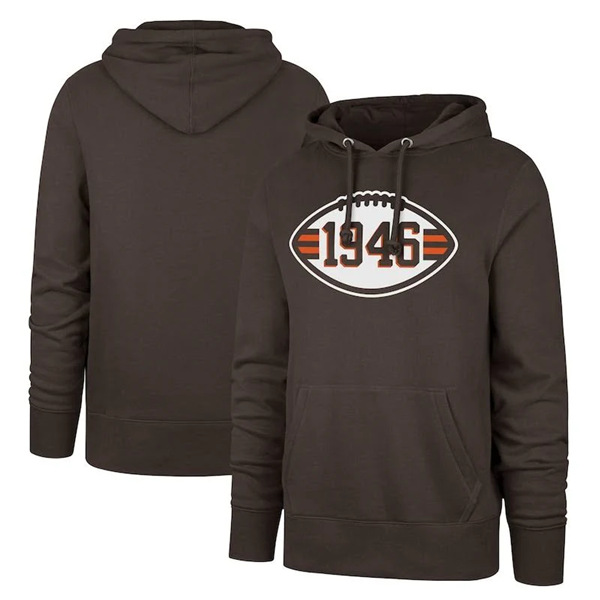 Men's Cleveland Browns 1946 Brown Pullover Hoodie