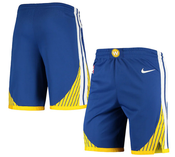 Men's Warriors Blue Shorts (Run Smaller)