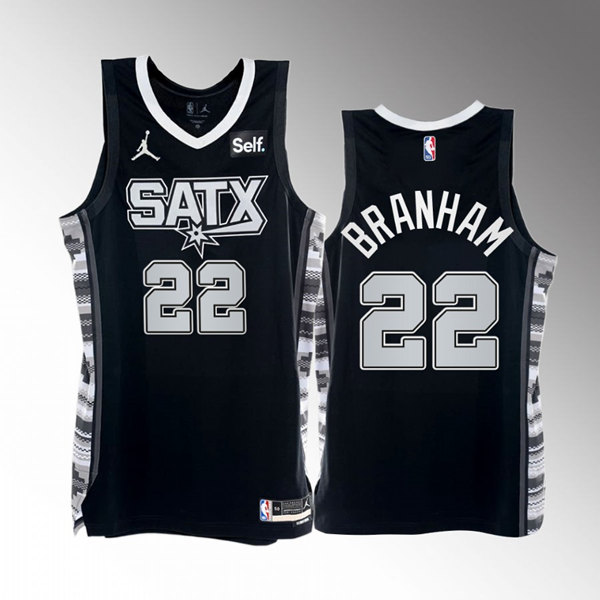 Men' San Antonio Spurs Active Custom 2022-23 Black Stitched Stitched Jersey