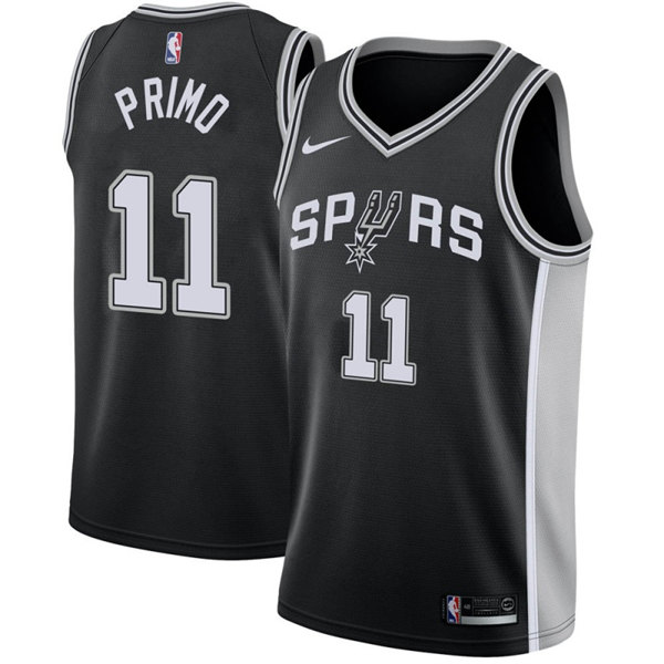 Men' San Antonio Spurs #11 Joshua Primo Black Icon Edition Stitched Jersey