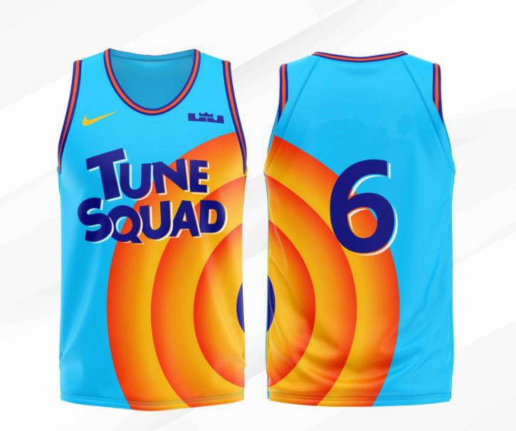 Men's Miami Heat #6 Tune Squad Stitched NBA Jersey