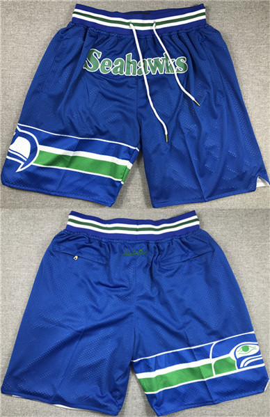 Men's Seattle Seahawks Blue Shorts