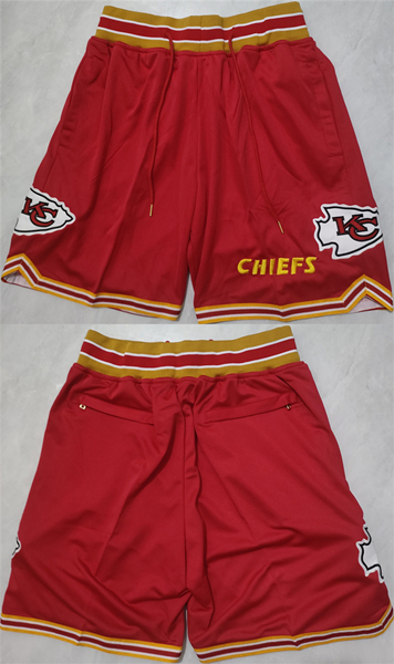 Men's Kansas City Chiefs Red Shorts (Run Small)