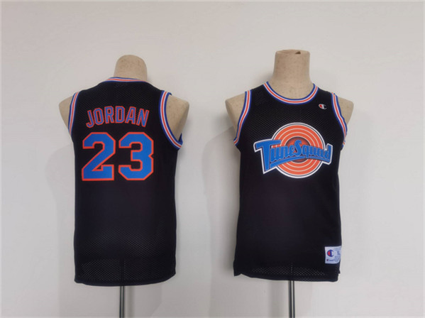Men's Chicago Bulls #23 Michael Jordan Black Tune Squad Stitched Basketball Jersey