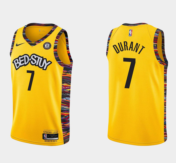 Men's Brooklyn Nets #7 Kevin Durant Amarillo Swingman Stitched NBA Jersey