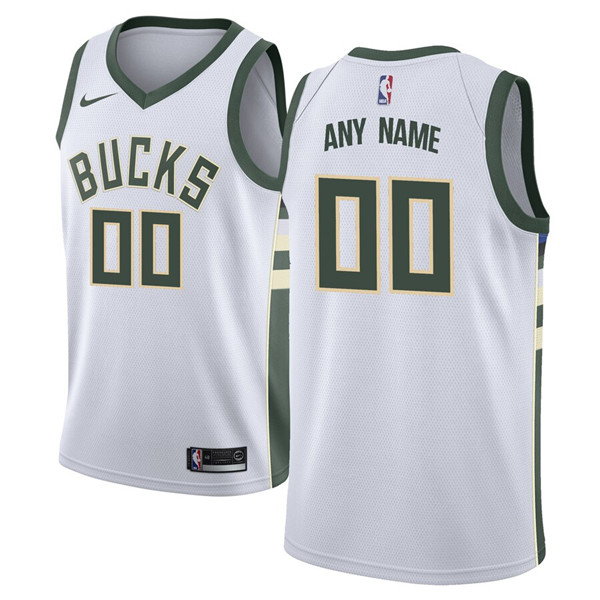 Men's Milwaukee Bucks Active Player Custom Stitched NBA Jersey