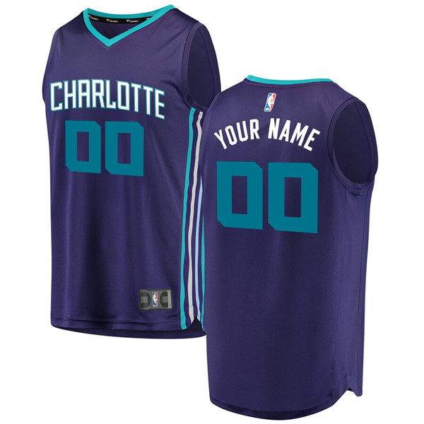 Men's Charlotte Hornets Active Player Custom Stitched NBA Jersey