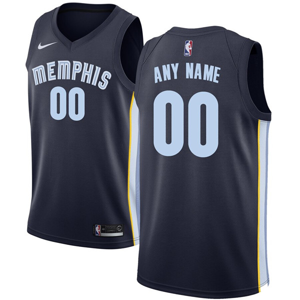 Men's Memphis Grizzlies Active Player Custom Stitched NBA Jersey