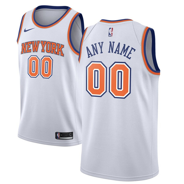 Men's New York Knicks Active Player Custom Stitched NBA Jersey