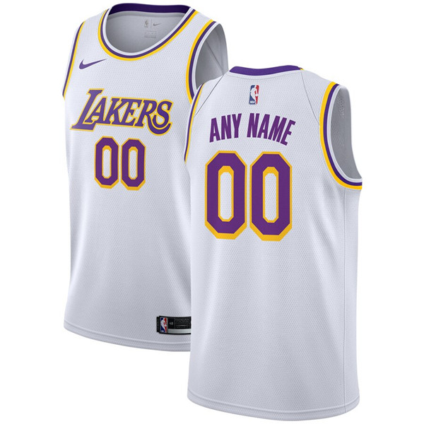 Men's Los Angeles Lakers Customized 2022/23 White Classic Edition