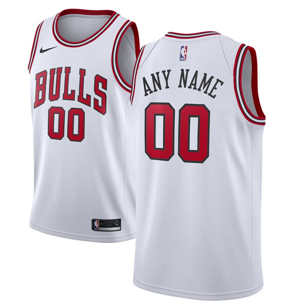 Men's Chicago Bulls Active Player Custom Stitched NBA Jersey