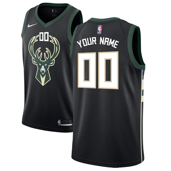 Men's Milwaukee Bucks Active Player Custom Stitched NBA Jersey